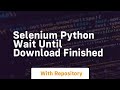 selenium python wait until download finished