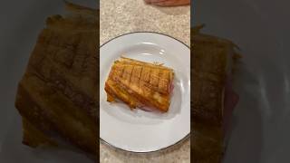 Ham and butter baguette sandwich #breakfast