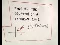Finding the Equation of a Tangent Line Finding the Equation of a Tangent Line