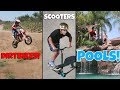 AWESOME DIRTBIKES, SCOOTERS & POOLS AWESOME DIRTBIKES, SCOOTERS & POOLS