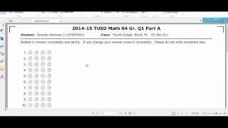 Printing Bubble Answer Sheets and Grading Sheets