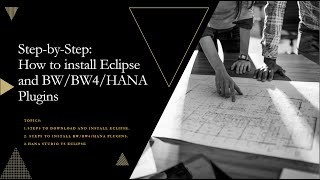 Step by Step: How to install Eclipse and BWoH/BW4H/HANA Plugins