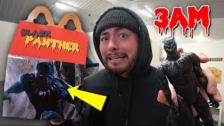 DO NOT ORDER BLACK PANTHER HAPPY MEAL FROM MCDONALDS AT 3 AM!! (SCARY)