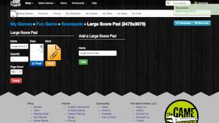 The Game Crafter Tutorial: Add A Scorepad To Your Game