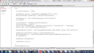 12 - Multicast Socket Multicast Sender Receiver (Example 5.2)