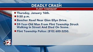 59-year-old man hit by two vehicles and killed in Flint Township