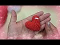 heart keychain learn step by step beginner tutorial amigurumi amigurumicourse