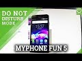 How to Allow Do Not Disturb Mode on myPhone Fun 5 - DND Settings