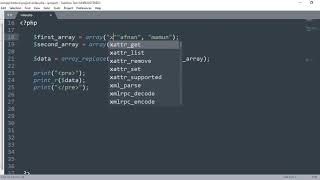 PHP Array Functions -20 (array_replace())