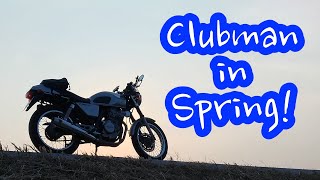 Clubman in Spring!【HONDA GB250 Clubman】