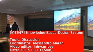 171113 Knowledge Based Design System : Discussion