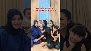 Ameena maunya foto sama Gemmi aja saking kangennya,gk mau sama papa mama #ameena #azura #krisdayanti