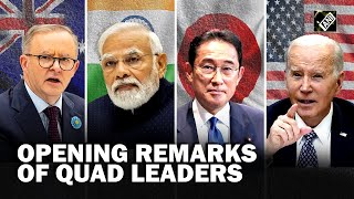 Opening remarks of Australia, India, Japan and USA as Quad leaders’ summit begins in Japan