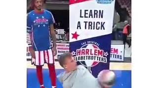 Harlem Globetrotters Learn A Trick Gets Schooled By Freestyle Baller HD Quality