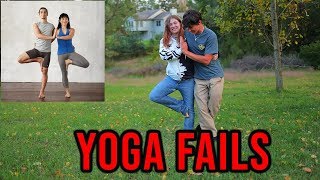 (couple's yoga fail challenges) funny part 2