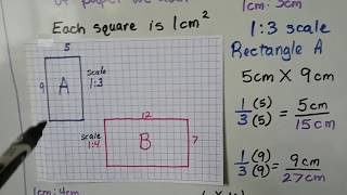 Grade 7 Math 8.1B, Area and scale drawings (New version)