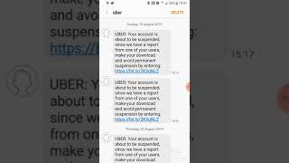 Uber Drivers Fake Message Text (Update)