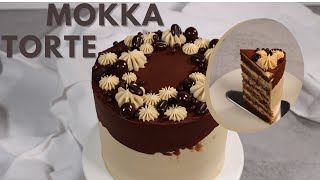 Leckerste Mokka Torte | saftige Schoko-Kaffee Torte