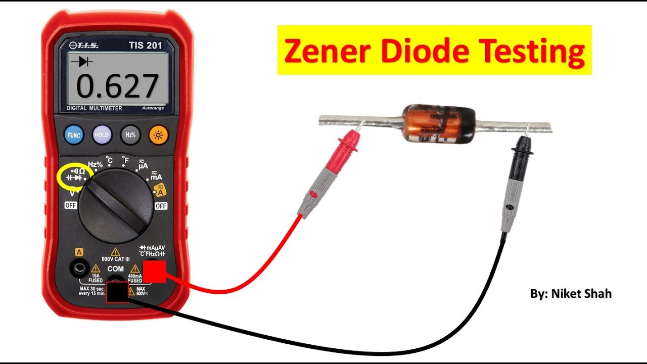 Zener Diode | Testing With Multi-meter | Diode Testing | Zener Voltage ...