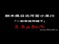 【放射線測定】栃木県 日光市 宮小来川 3.5μsv h