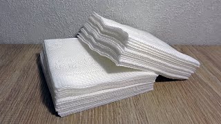 A very simple craft for home from ordinary napkins