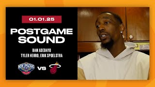 Bam Adebayo, Tyler Herro, Erik Spoelstra | Postgame Interview | January 1, 2025