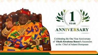 Okofo Invites You to Dompoase Adansi as He Celebrate His 1year Anniversary Ascending The Thrown.