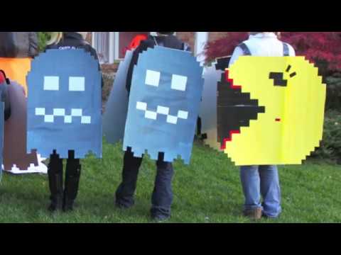 How to Make Pac Man & the Ghosts Costumes How to Make Pac Man & the Ghosts Costumes