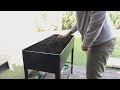 review of fxw raised garden bed with legs and wheels outdoor metal elevated planter box for flower