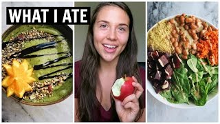 What I Eat In a Day While Studying + Healthy Food Haul (VEGAN)
