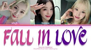 Secret Number 'Fall In Love' [Han/Rom/Ina] Lirik dan Terjemahan Indonesia Color Coded Lyrics