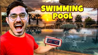 अब 24 घंटे इस पूल से बाहर नहीं आ सकते | 24 Hours in Swimming Pool Challenge | Will We Survive