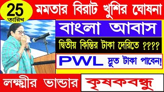 বাংলা আবাস নিয়ে বিশাল ঘোষণা | Bangla awas update today | CM LIve | #Mamata Live #bangla_awas