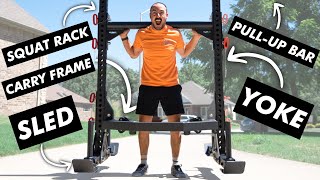 5-in-1 REP Oxylus Yoke Review - Squat Rack, Sled, Deadlift Carry, and More!