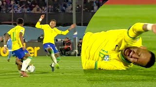 Neymar INJURY vs Uruguay (17/10/2023) HD 1080i