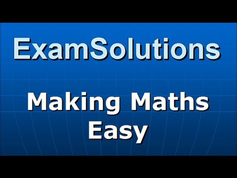 Cumulative Distribution Function : Example : ExamSolutions Cumulative Distribution Function : Example : ExamSolutions