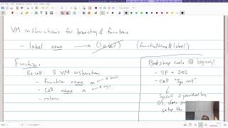 Hack VM function calling conventions