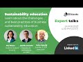 Sustainability education | EDUardo Expert talks: Pia Wiche and Danilo Granato from @EcoEdLatam