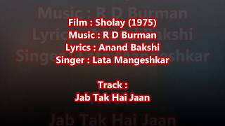 Haan jab tak hai jaan -  - Full Karaoke with scrolling lyrics