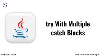 Try with Multiple Catch Blocks in Java | Exception Handling in Java | Multiple Catch Blocks