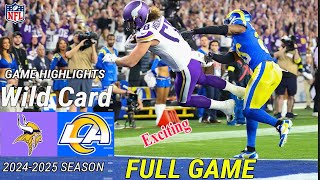 Minnesota Vikings Vs Los Angeles Rams [ NFC Wild Card ] Full Game Jan 13,2025 Wild Card Playoffs