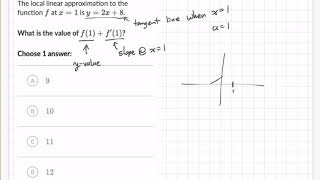 Local linearization function