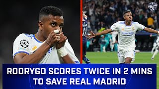 Rodrygo Scores 2 Goals in 2 Minutes to Save Real Madrid vs. Manchester City | CBS Sports Golazo