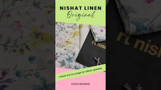 ORIGINAL NISHAT LINEN✨️ #bedspread #bedding #bedsheets #nishat #summerbedsheets summerbedsheets