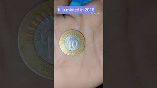 10 rupee coin without rupee symbol || Ashish || #coin #coinscollection