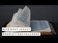 Was sagt Jesus?#redletterchallenge