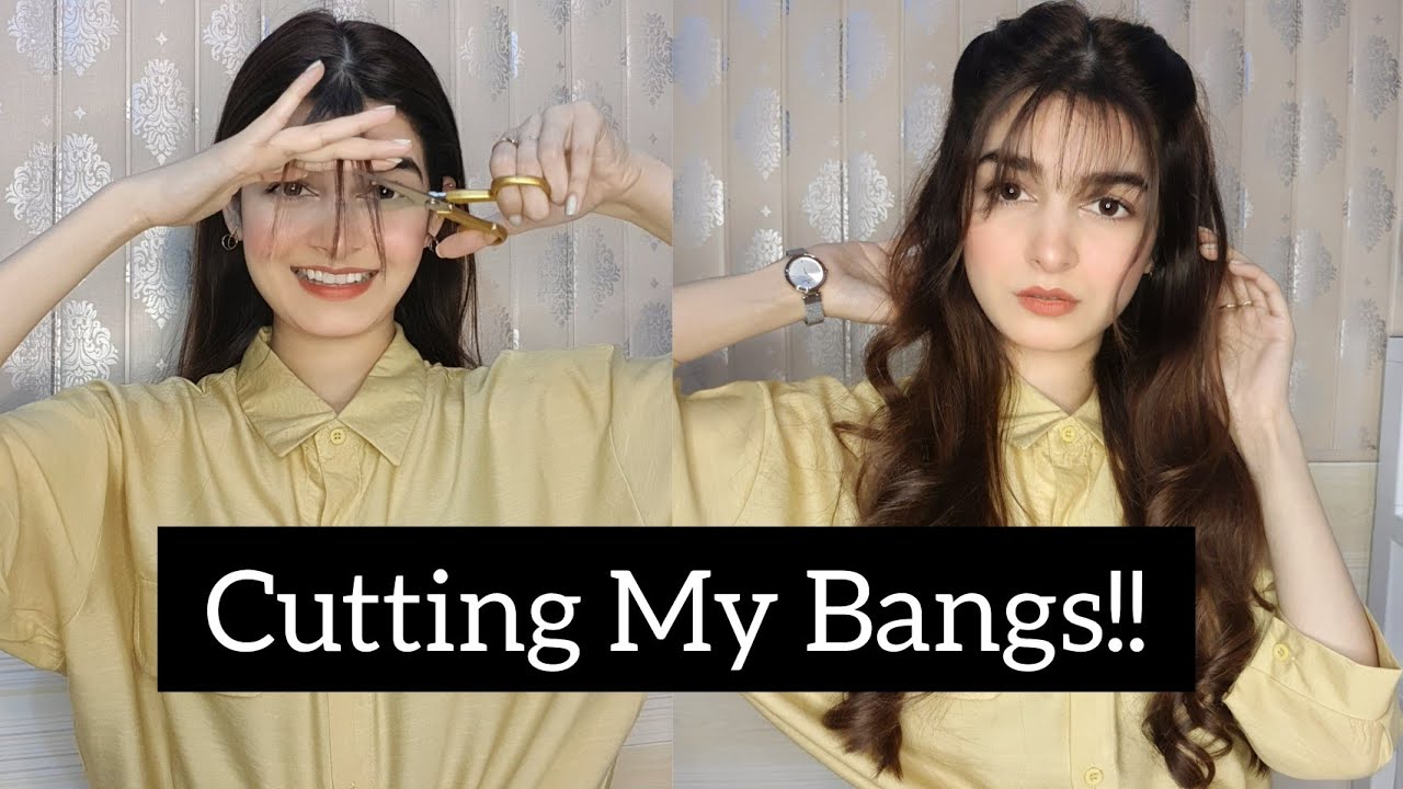 Cutting My Bangs At Home Youtube