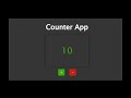 How To Create Counter App using Html Css & Javascript