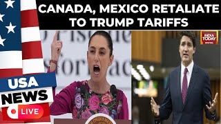 Trump Tariffs LIVE: Canada Retaliates with 25% Tariffs, Justin Trudeau Warns of 'Real Consequences'