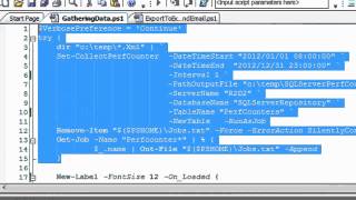 TroubleShooting SQL Server with PowerShell--Performance Counters Fully Automated Process